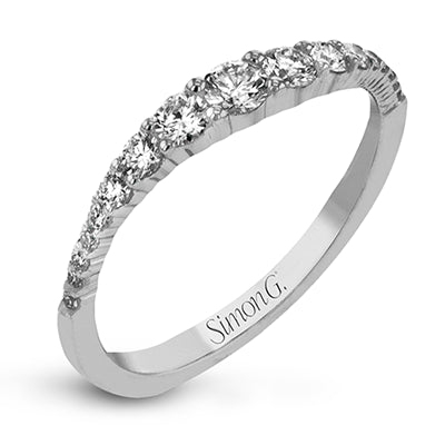 Simon G. 18k White Gold Sg Stackables Right Ring, Size 7
