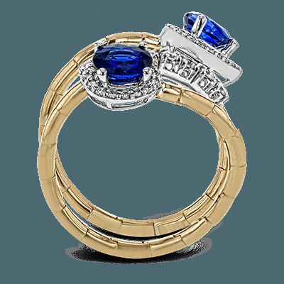 Simon G. 18k White Gold Color Ring