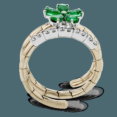 Simon G. 18k White Gold Color Ring