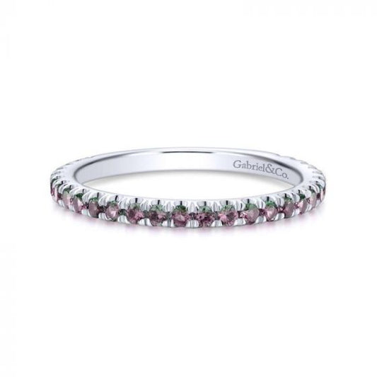 Gabriel & Co. 14k White Gold Stackable Gemstone Ring