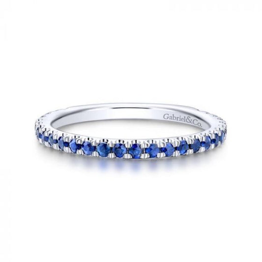 Gabriel & Co. 14k White Gold Stackable Gemstone Ring