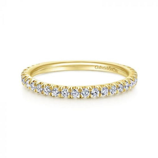 Gabriel & Co. 14k Yellow Gold Stackable Diamond Ring