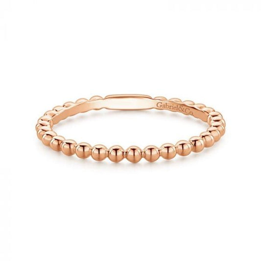 Gabriel & Co. 14k Rose Gold Stackable Ring