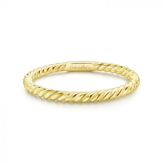 Gabriel & Co. 14k Yellow Gold Stackable Ring