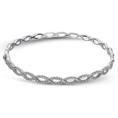 Simon G. 18k White Gold Bangle