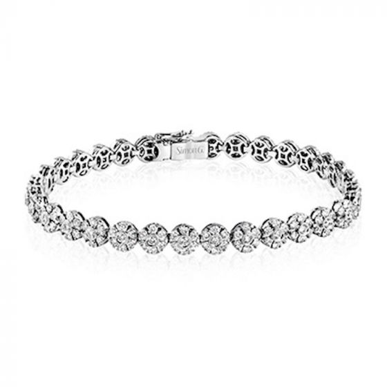 Simon G. 18k White Gold Modern Enchantment Diamond Bracelet