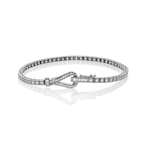 Simon G. 18k White Gold Diamond Bracelet