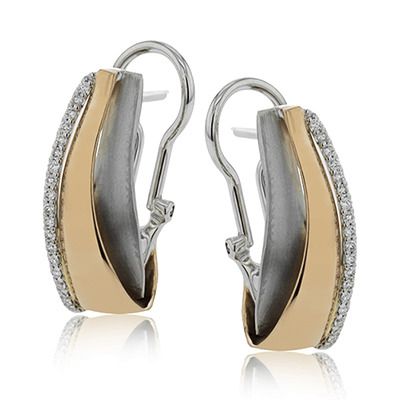 Simon G. 18k White Gold Earrings