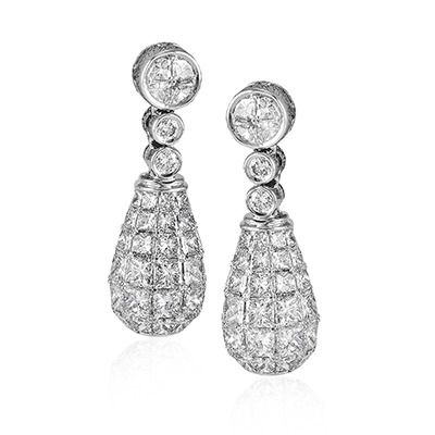 Simon G. 18k White Gold Earrings