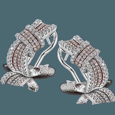 Simon G. 18k White Gold Earrings