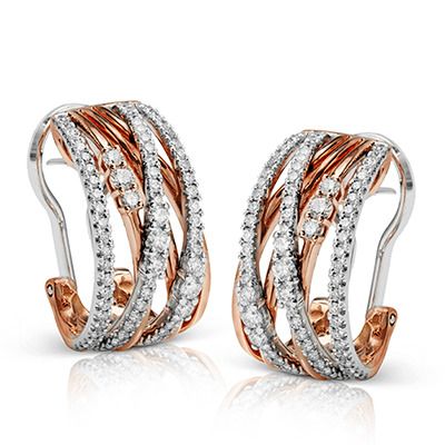 Simon G. 18k White Gold Earrings