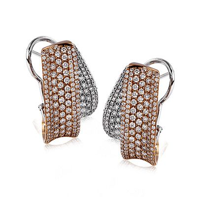 Simon G. 18k White Gold Earrings