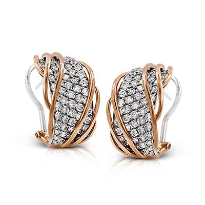 Simon G. 18k White Gold Earrings