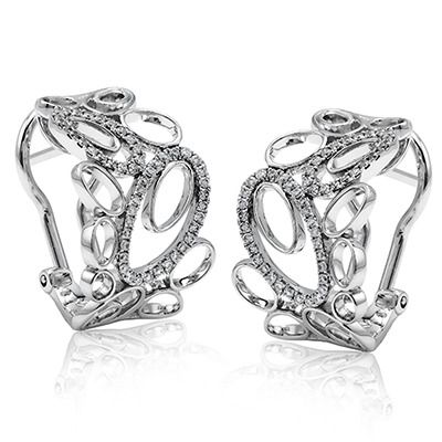 Simon G. 18k White Gold Earrings