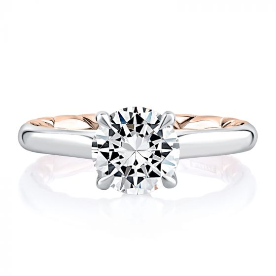 A. Jaffe Baroness Round Solitaire Diamond Engagement Ring