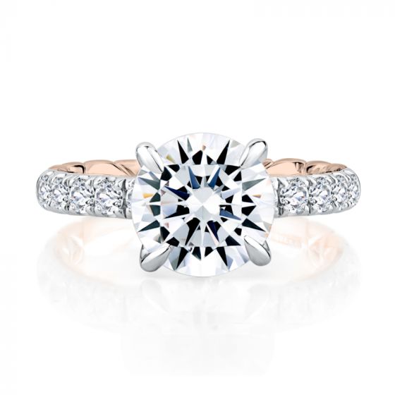 A. Jaffe Highborn Round Diamond Engagement Ring