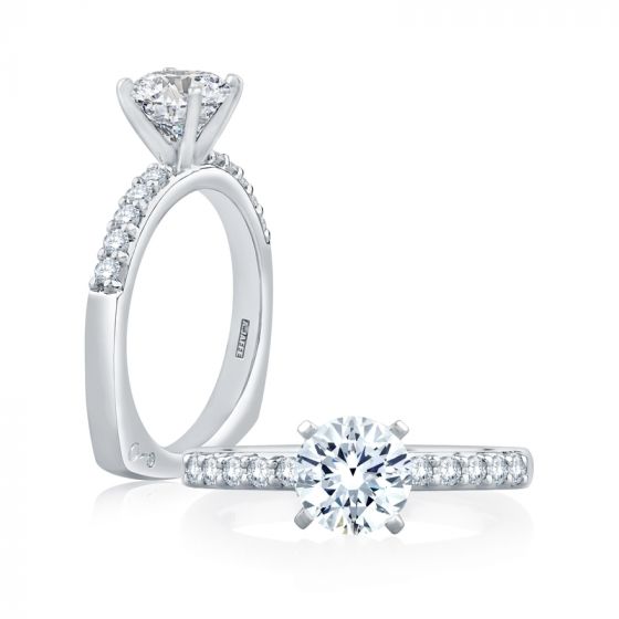 A. Jaffe Timeless Classic Shared Prong Engagement Ring