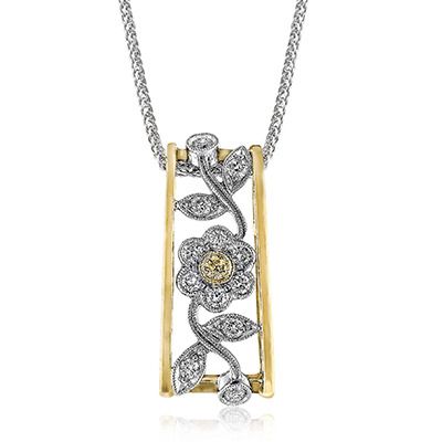 Simon G. 18k Yellow And White Gold Pendant