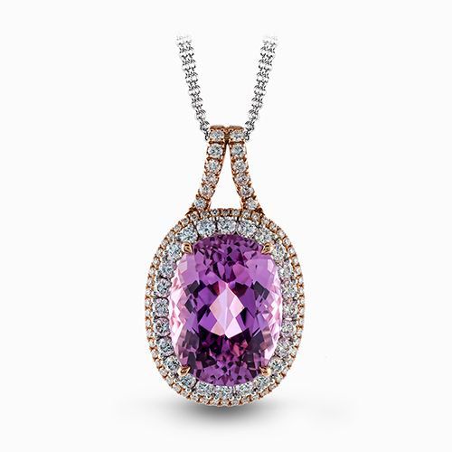 Simon G. 18k White Gold Diamond Pendant