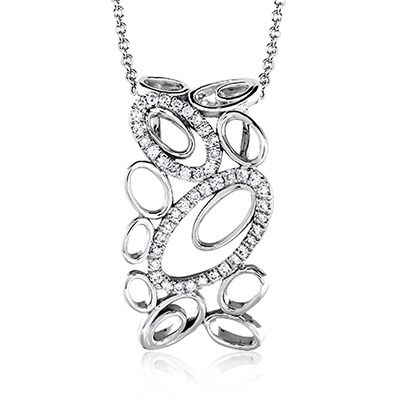 Simon G. 18k White Gold Pendant