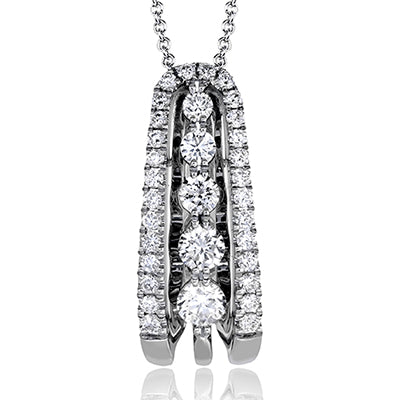 Simon G. 18k White Gold Harmonie Pendant