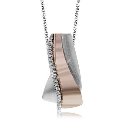 Simon G. 18k White Gold Pendant