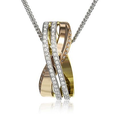 Simon G. 18k White Gold Pendant