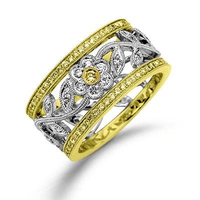Simon G. Gold Yellow And White Right Hand