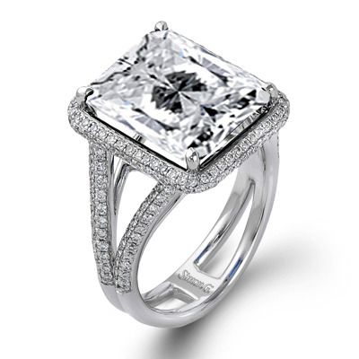 Simon G. 18k White Gold Color Ring