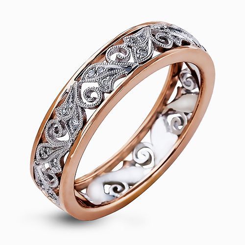 Simon G. 18k White Gold Diamond Ring