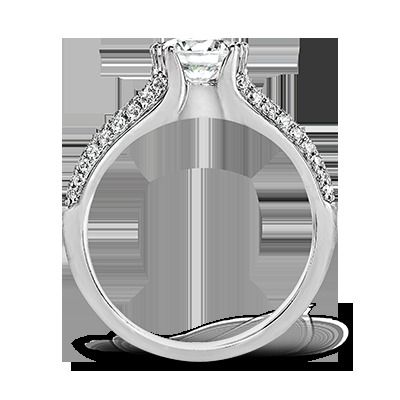 Simon G. 18k White Gold Engagement Ring