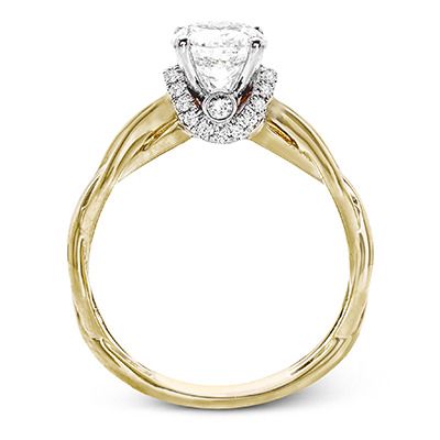Simon G. 18k White Gold Engagement Ring