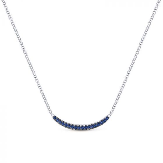 Gabriel & Co. Sterling Silver Lusso Color Gemstone Necklace