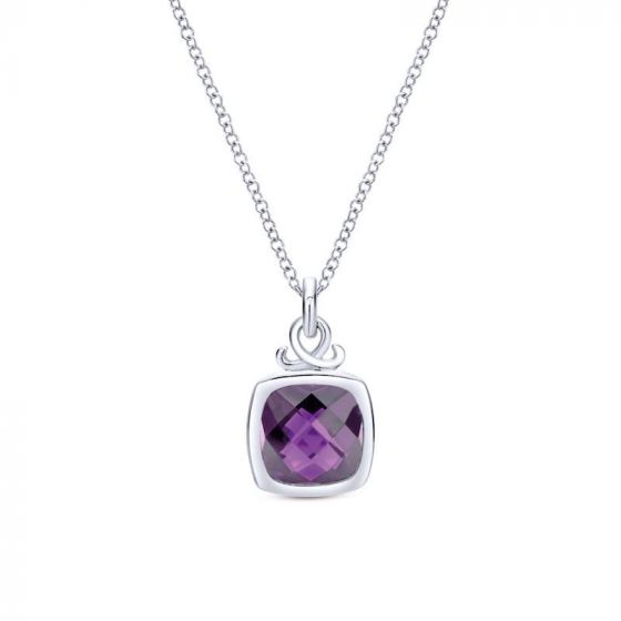 Gabriel & Co. Sterling Silver Lusso Color Gemstone Necklace