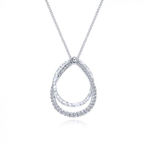 Gabriel & Co. Sterling Silver Souviens Gemstone Necklace