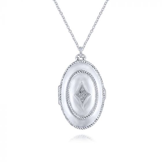 Gabriel & Co. Sterling Silver Treasure Chests Gemstone Necklace