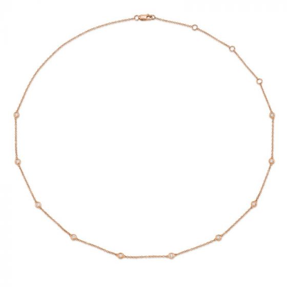 Shy Creation 14k Rose Gold Necklace