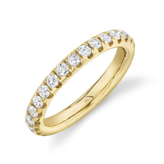 Shy Creation 14k Gold Yellow 1.21Ct Diamond Eternity Band