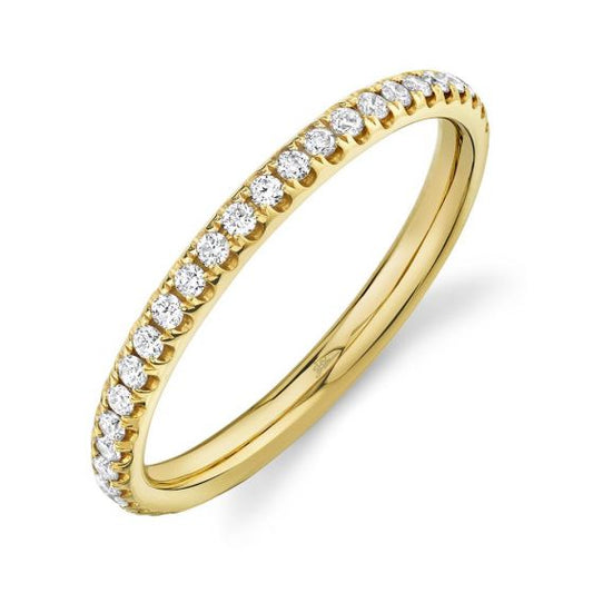 Shy Creation 14k Gold Yellow 0.40Ct Diamond Eternity Band