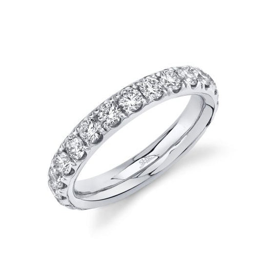 Shy Creation 14k Gold White 2.00Ct Diamond Eternity Band