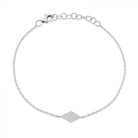 Shy Creation 14k White Gold Bracelet