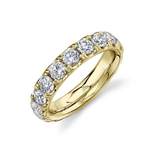 Shy Creation 14k Gold Yellow 3.30Ct Diamond Eternity Band
