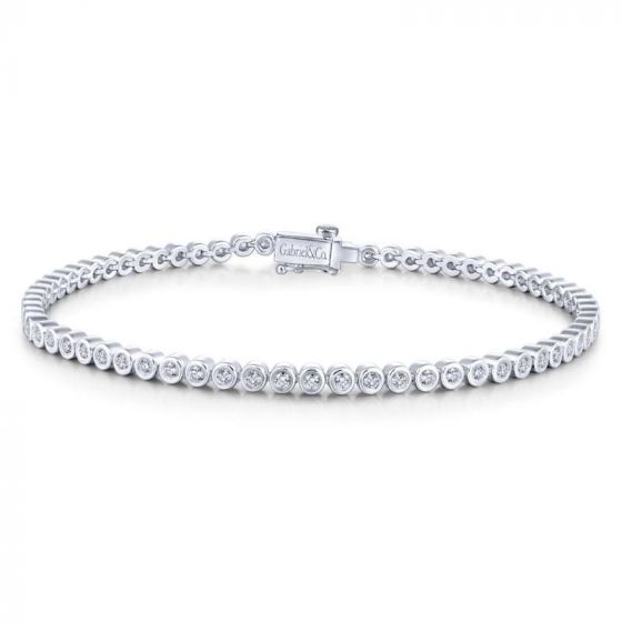Gabriel & Co. 14k White Gold Lusso Diamond Tennis Bracelet