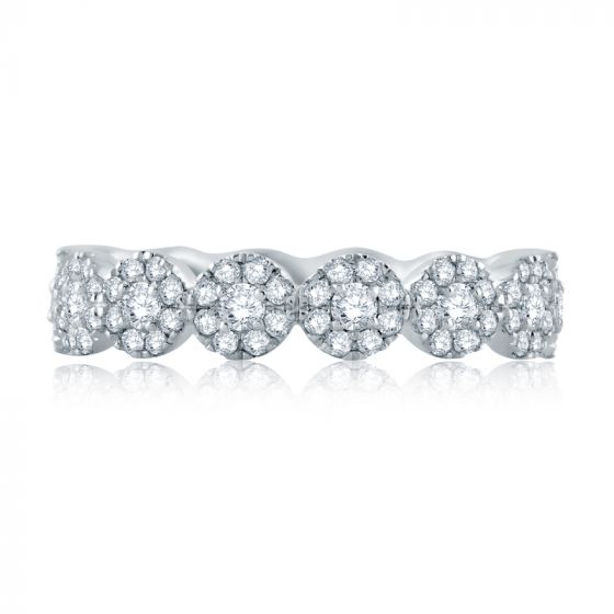 A. Jaffe Round Halo Eternity Anniversary Band