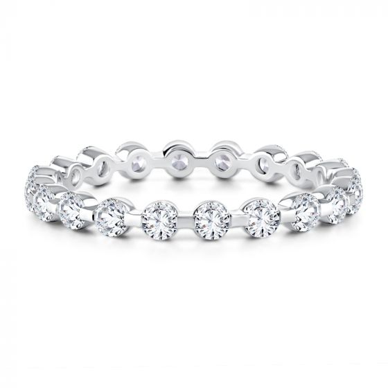 A. Jaffe Single Shared Prong Diamond Band