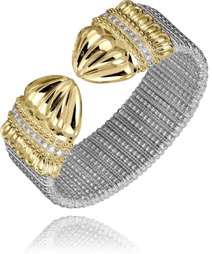 Vahan 14k Gold & Sterling Silver Diamond Bracelet