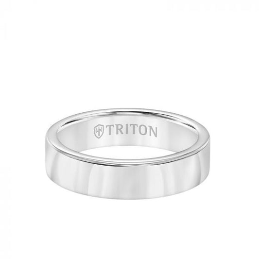 Triton 6MM Tungsten Carbide Ring - Bright Finish and Round Edge