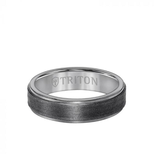 Triton 6MM Tantalum Ring - Satin Finish and Step Edge