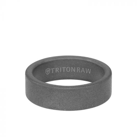 Triton Grey Tungsten Carbide Wedding Band