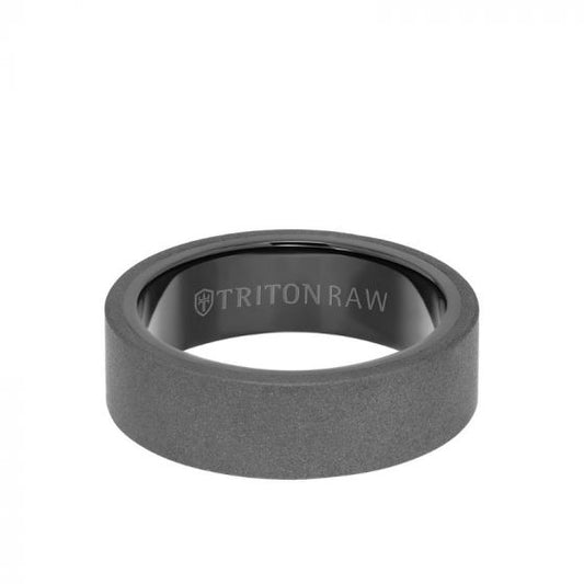 Triton Two-Tone Tungsten Carbide Wedding Band